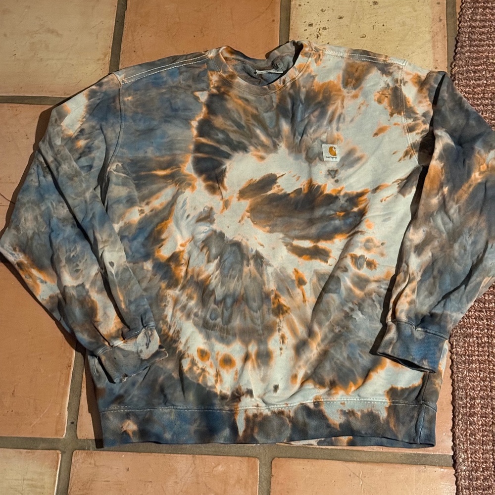 ICE DYED CARHARTT WIP CREWNECK
